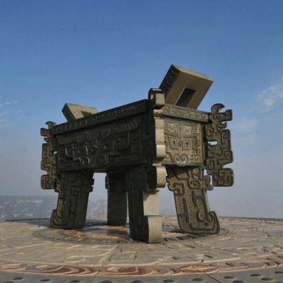 户外大型铸铜鼎广场景区景点鼎摆件