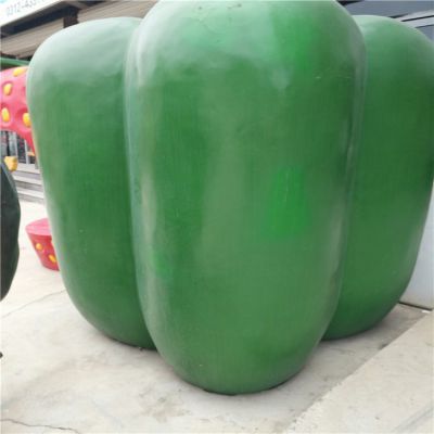 农家院户外摆放玻璃钢大型青椒蔬菜装饰品
