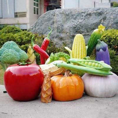 生态园林摆放玻璃钢仿真蔬菜水果雕塑造型