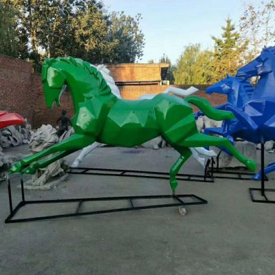 玻璃钢几何户外园林景观动物摆件