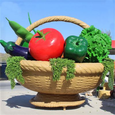 园林广场大型果篮蔬菜摆件