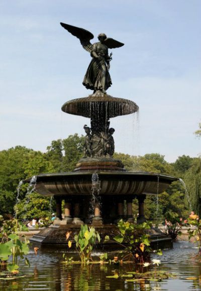 别墅园林欧式天使喷泉青铜雕塑