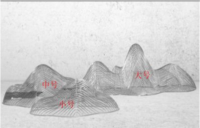 售楼部门前喷泉铁艺假山摆件不锈钢雕塑