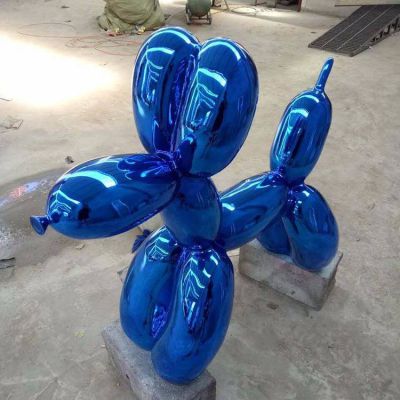 店铺装饰玻璃钢喷漆气球狗造型公仔