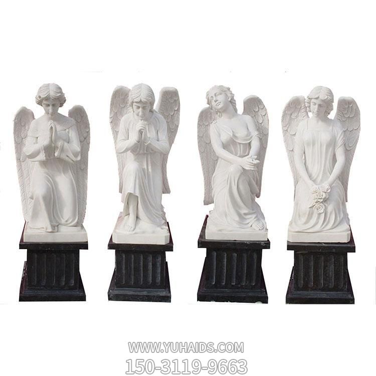 大理石石雕西方人物天使摆件雕塑