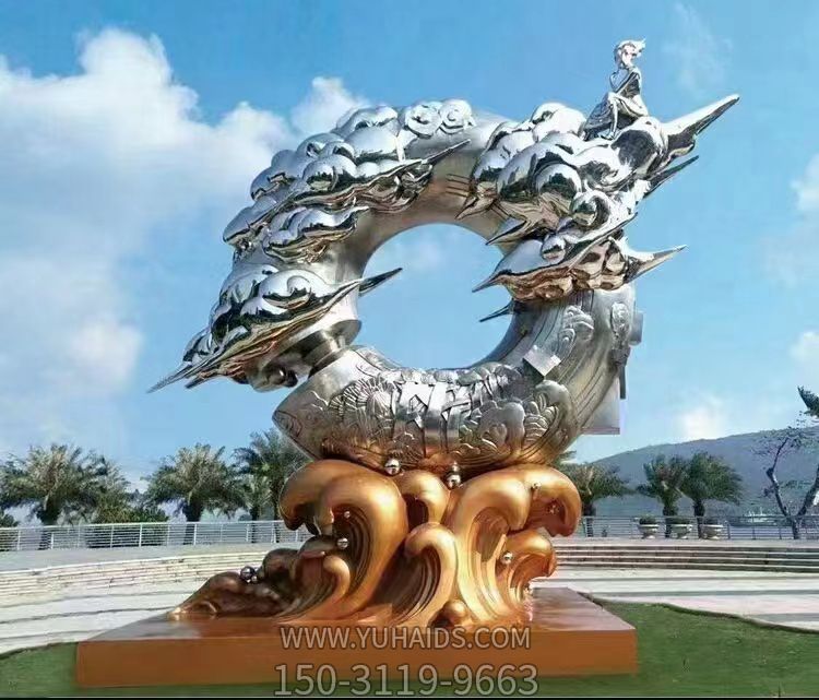 不锈钢园林景观大型广场园林摆件雕塑
