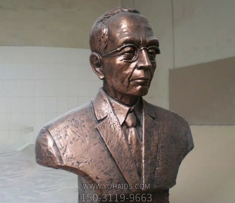玻璃钢仿铜室内园林装饰品景观伟人雕塑