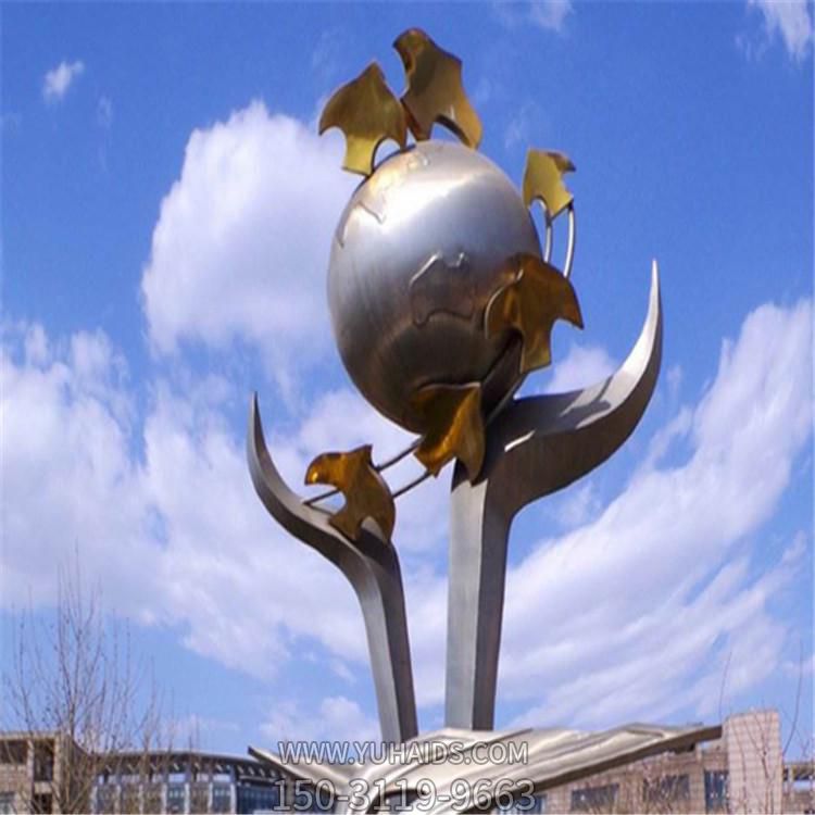 城市广场摆放不锈钢抽象标志景观雕像 雕塑
