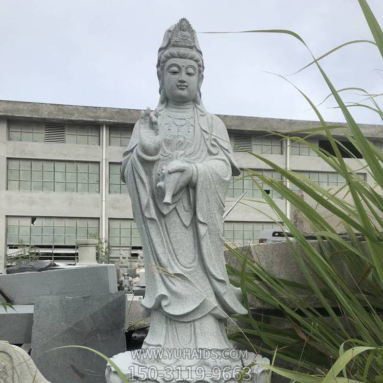 户外广场大型石雕观音雕塑