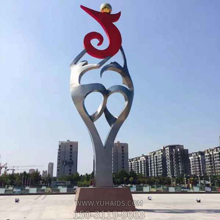 广场户外不锈钢创意景观雕塑摆件