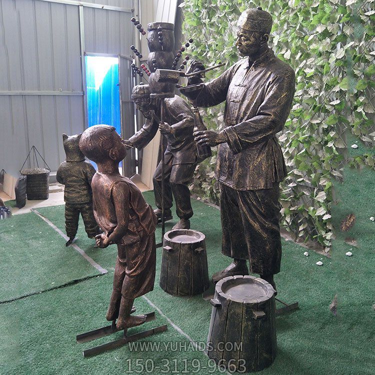 糖葫芦玻璃钢场景雕塑