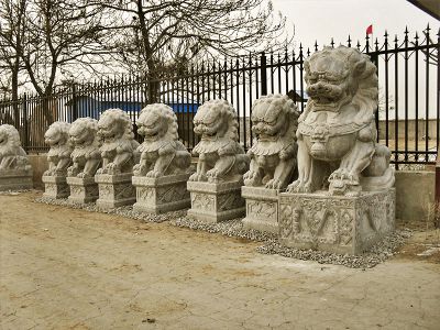 寺庙庭院别墅大型仿真动物看门镇宅狮子雕塑