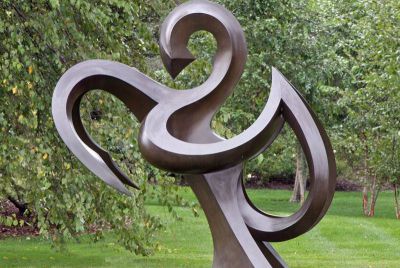 公园创意不锈钢抽象花朵雕塑