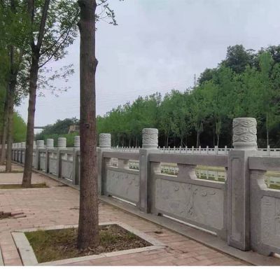园林河道装饰大理石浮雕防护栏板
