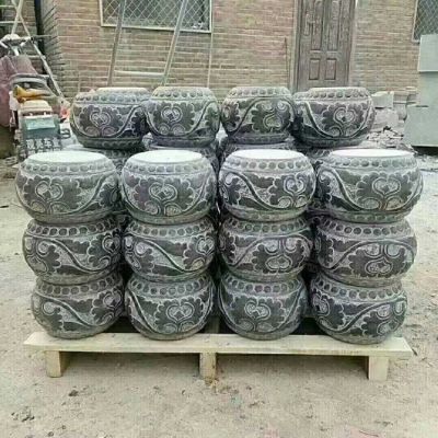 青石柱墩，寺庙柱子底部用的石墩子