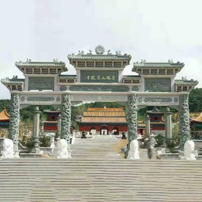故宫景区大型大理石浮雕创意牌坊