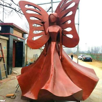 大型不锈钢人物雕塑抽象公园广场景观摆件
