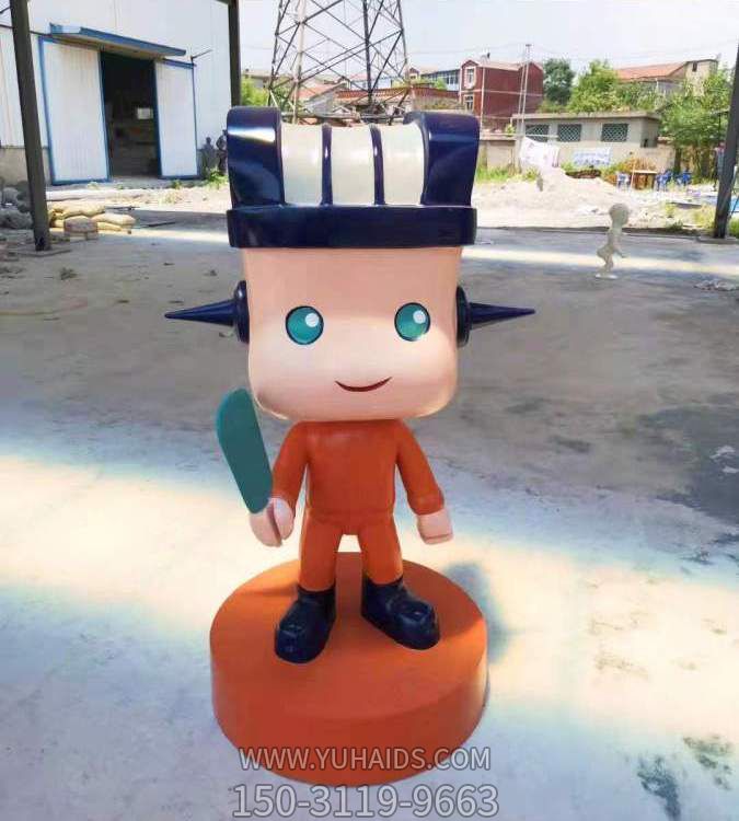 玻璃钢卡通创意公仔店铺门前装饰雕塑