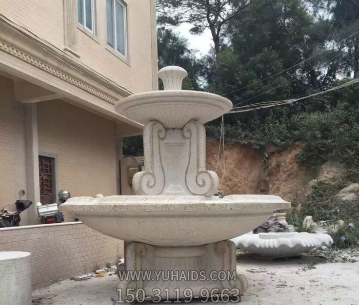 大理石大型喷泉石雕_2雕塑