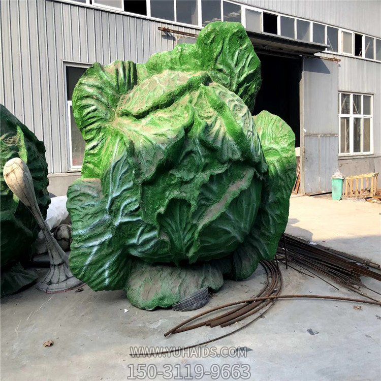 玻璃钢仿真蔬菜景观大白菜雕塑