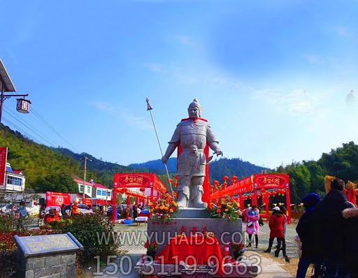 名将常遇春石雕常遇春雕塑