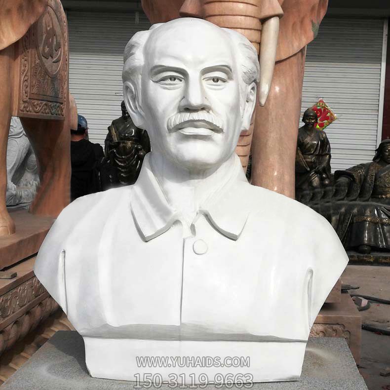 汉白玉胸像校园世界名人著名医生白求恩雕塑