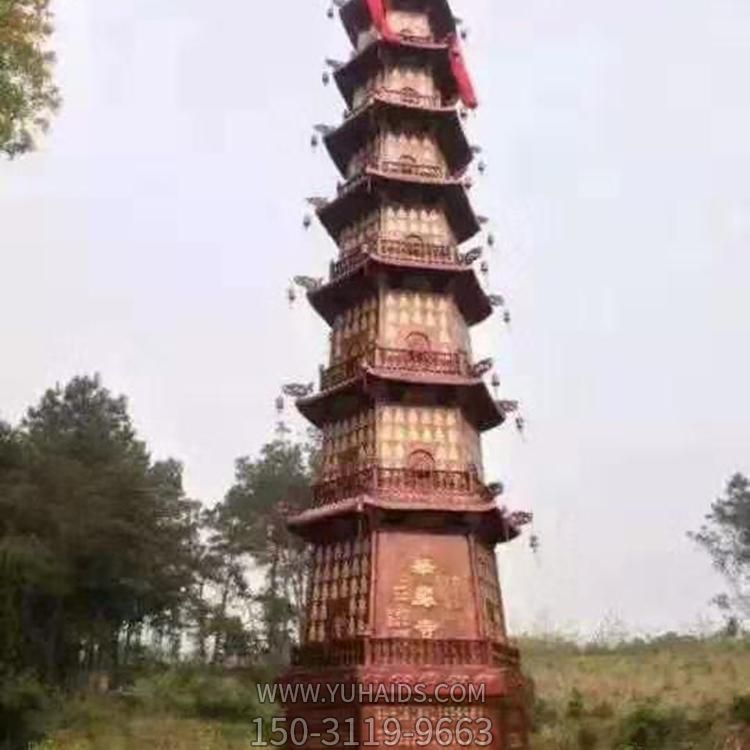 园林寺庙不锈钢佛塔雕塑