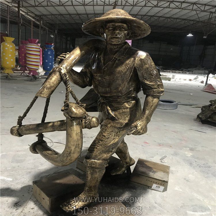 铜雕园林户外人物景观摆件雕塑