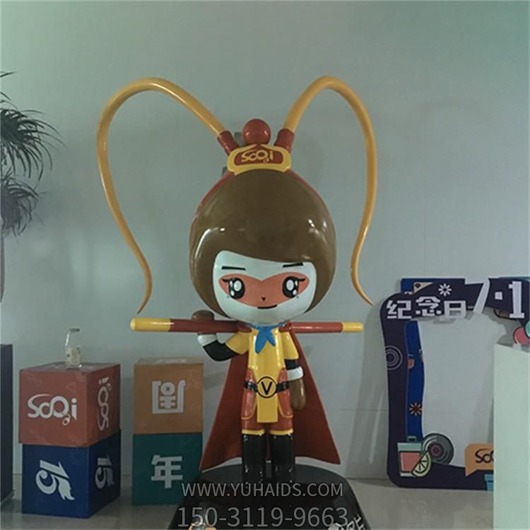 玻璃钢卡通公园公仔雕塑