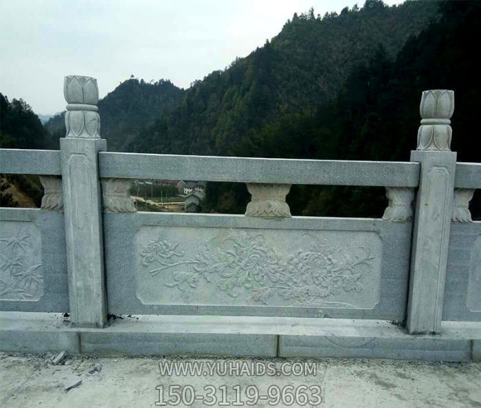 寺院景区观景台防护大理石栏杆雕塑