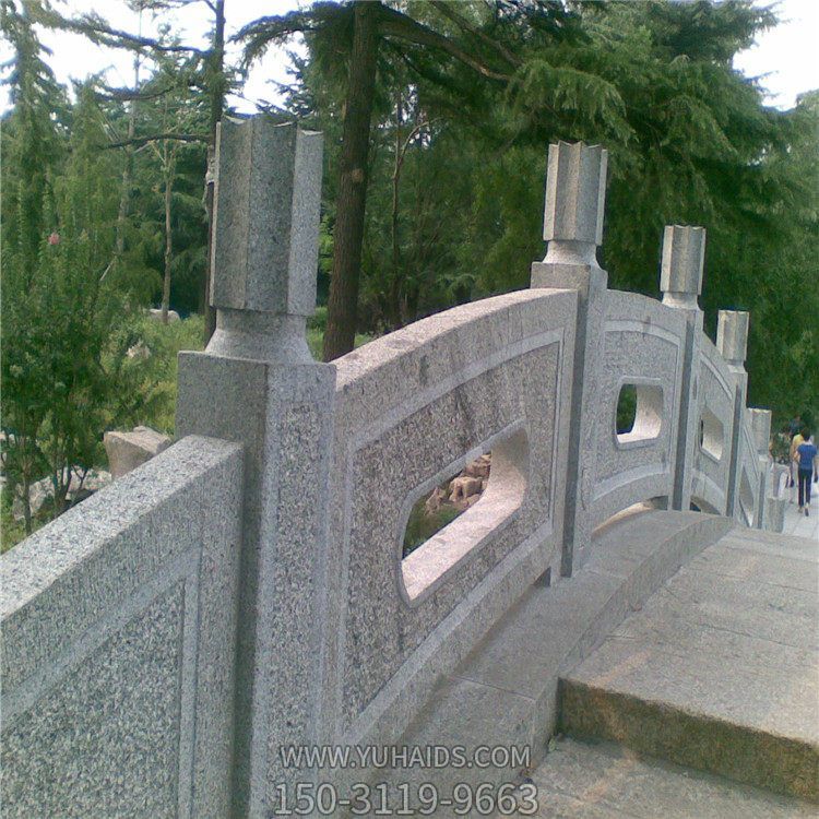河道大理石石雕园林景观围栏栏杆栏板雕塑