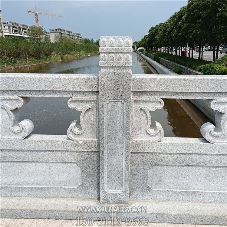 青石砂石户外河道大理石护栏栏杆栏板雕塑