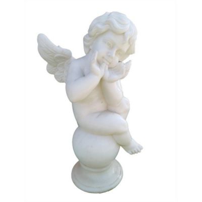 西方小天使汉白玉石雕像