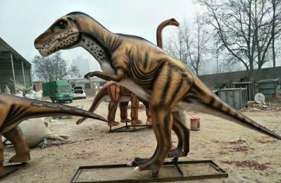 景区玻璃钢大型远古恐龙雕塑