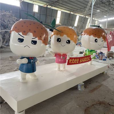 玻璃钢卡通户外园林景观人物公仔摆件