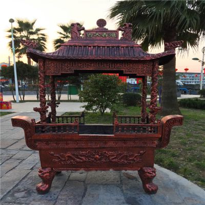 道观祠堂摆放烧香铸铜香炉