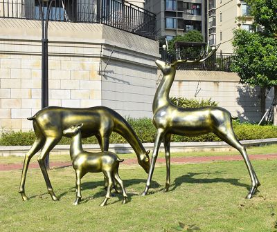 户外园林景观摆件铜雕鹿雕塑
