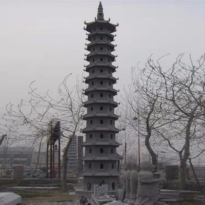 户外园林大型石雕佛塔雕塑