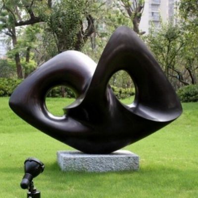 公园草坪不锈钢抽象艺术亮化雕塑