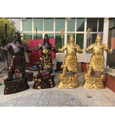 玻璃钢家用玻璃钢仿铜神佛关公雕塑