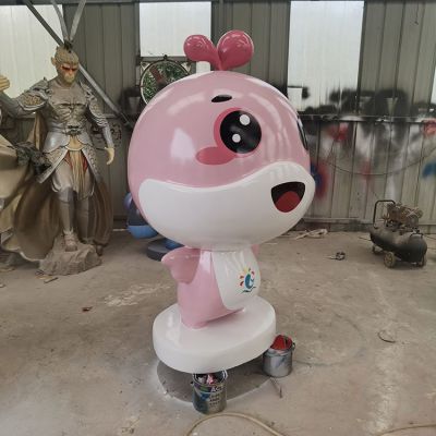 海洋公园玻璃钢卡通海豚雕塑