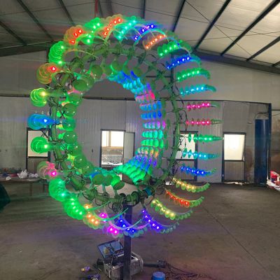 不锈钢彩绘户外公园照明景观摆件