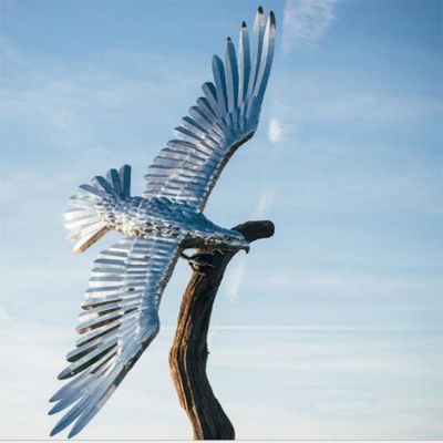 不锈钢户外园林大型创意飞翔的雄鹰