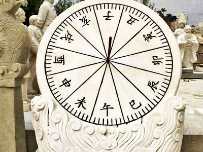 公园创意浮雕石雕古代计时器日晷雕塑