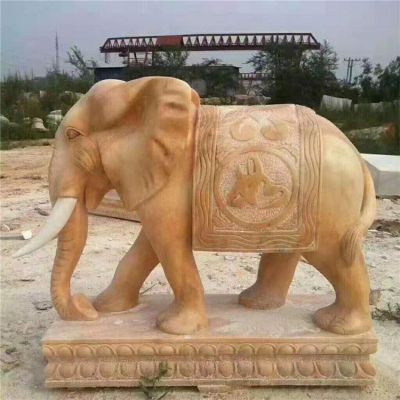 石雕门口招财大象 雕塑