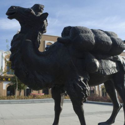 广场大型铜雕骆驼雕塑