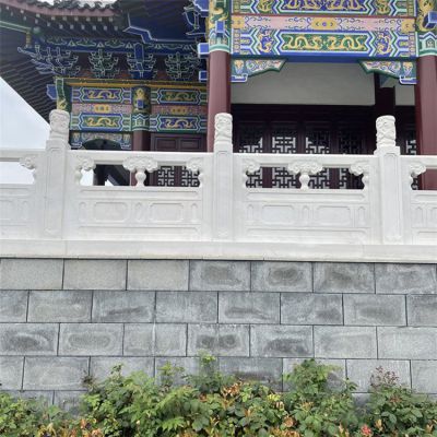 景区庭院公园汉白玉石栏杆雕塑
