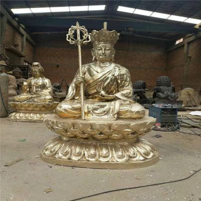 铜雕寺庙园林大型地藏王雕塑