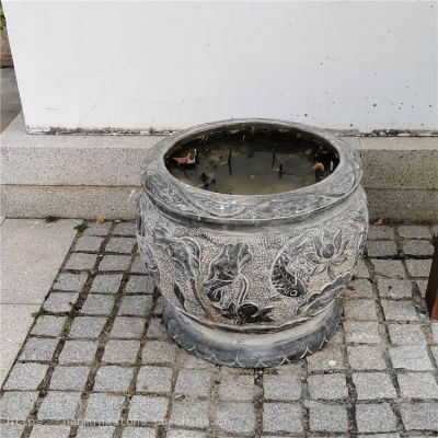 庭院仿古做旧养花花盆雕塑