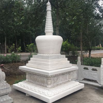石雕七宝如来藏经佛塔大型寺庙室外供奉宝塔